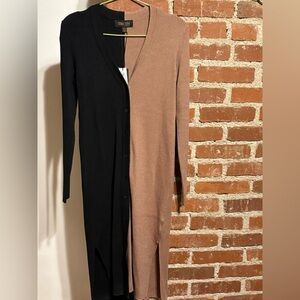 NWT Truth By Republic two tone maxi button cardigan/duster sweater